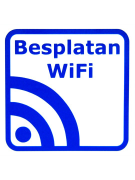 Bepslatan Wifi - nalepnica za restorane i kafiće