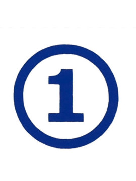 Broj za vrata i sanduče - 1