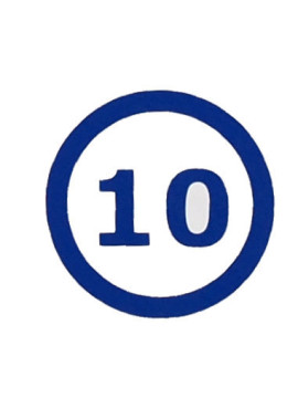 Broj za vrata i sanduče - 10 