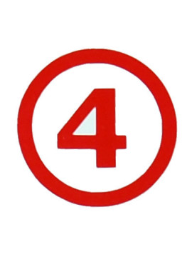 Broj za vrata i sanduče - 4