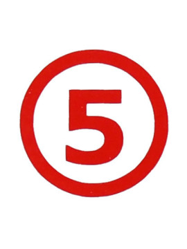 Broj za vrata i sanduče 5