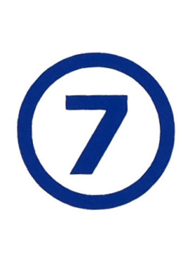 Broj za vrata i sanduče 7