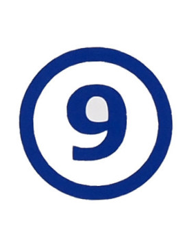 Broj za vrata i sanduče - 9