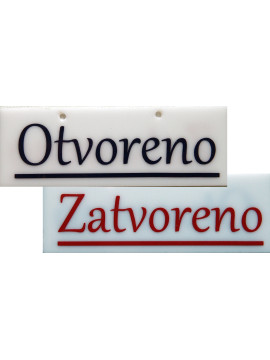 Otvoreno zatvoreno plačica za ulazna vrata 2