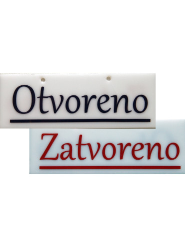 Otvoreno zatvoreno plačica za ulazna vrata 2